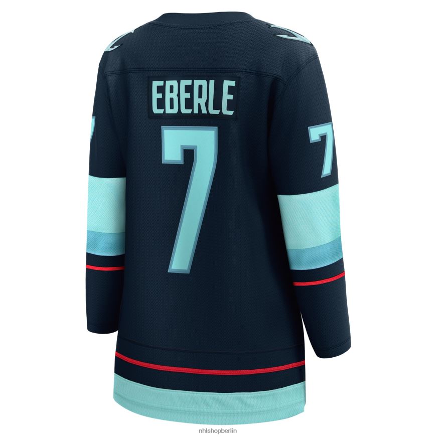 Frauen NHL Seattle Kraken Jordan Eberle Fanatics-Marken-Marineblaues Breakaway-Spieler-Heimtrikot Kleidung BF680T1216