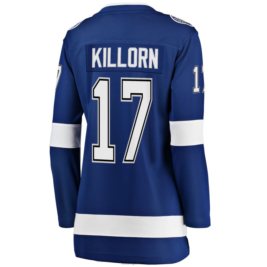 Frauen NHL Tampa Bay Lightning Alex Killorn Fanatics-gebrandetes blaues Breakaway-Spielertrikot Kleidung BF680T1706