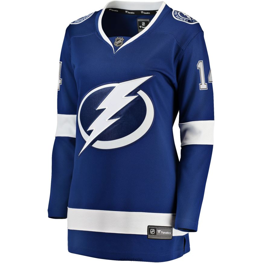 Frauen NHL Tampa Bay Lightning Pat Maroon Fanatics-Heimtrikot in Blau Kleidung BF680T1343