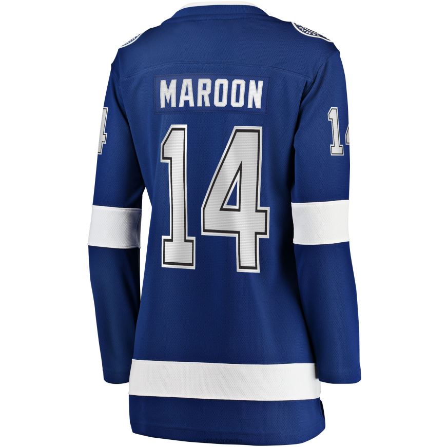 Frauen NHL Tampa Bay Lightning Pat Maroon Fanatics-Heimtrikot in Blau Kleidung BF680T1343