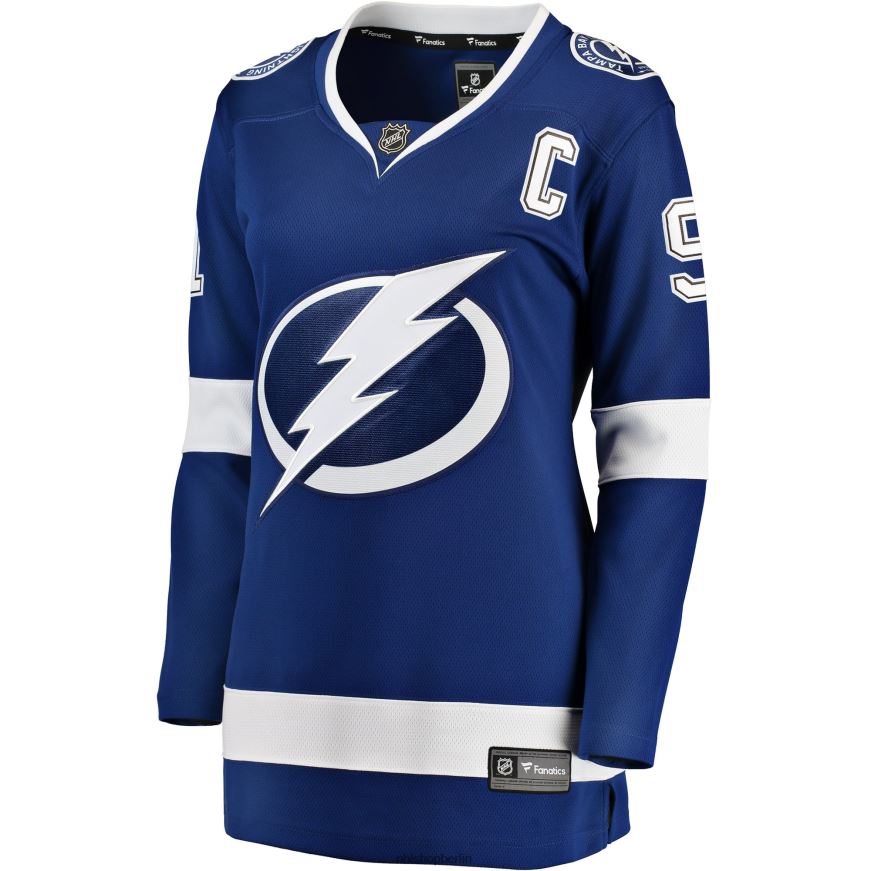 Frauen NHL Tampa Bay Lightning Steven Stamkos Fanatics-gebrandetes blaues Home-Breakaway-Spielertrikot Kleidung BF680T1121