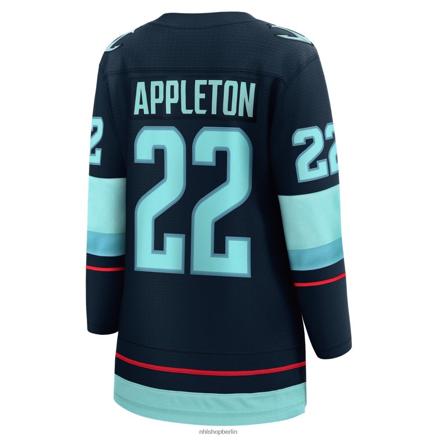 Frauen NHL Tiefseeblaues Breakaway-Heimtrikot der Marke Seattle Kraken Mason Appleton Fanatics Kleidung BF680T2153