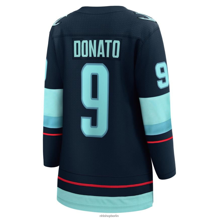 Frauen NHL Tiefseeblaues Breakaway-Heimtrikot mit Fanatics-Logo von Seattle Kraken Ryan Donato Kleidung BF680T1931