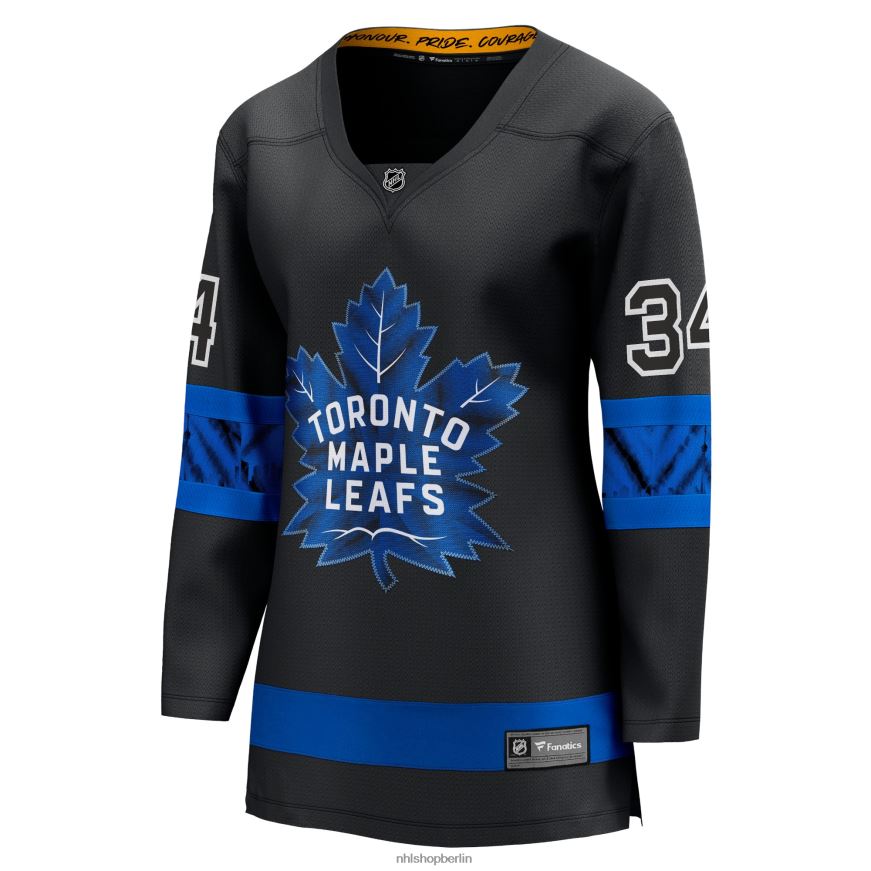 Frauen NHL Toronto Maple Leafs Auston Matthews Fanatics gebrandetes schwarzes Alternative Premier Breakaway Wende-Spielertrikot Kleidung BF680T582