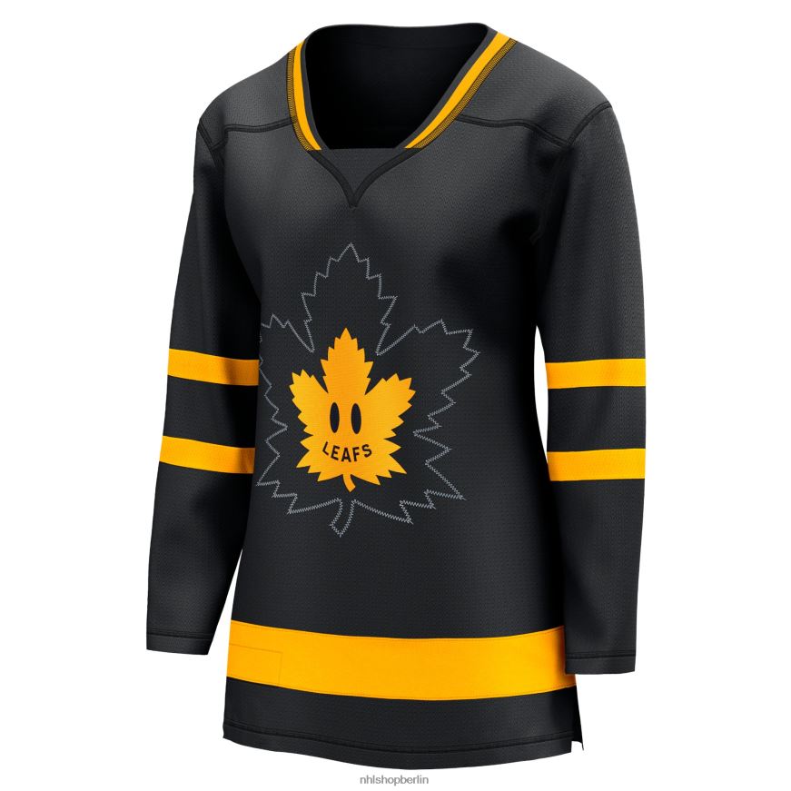 Frauen NHL Toronto Maple Leafs Auston Matthews Fanatics gebrandetes schwarzes Alternative Premier Breakaway Wende-Spielertrikot Kleidung BF680T582