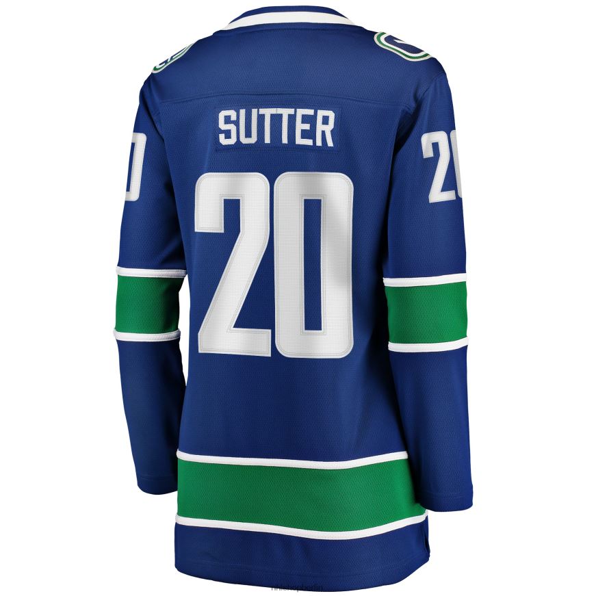 Frauen NHL Vancouver Canucks Brandon Sutter Fanatics-gebrandetes blaues Home-Breakaway-Spielertrikot Kleidung BF680T2338