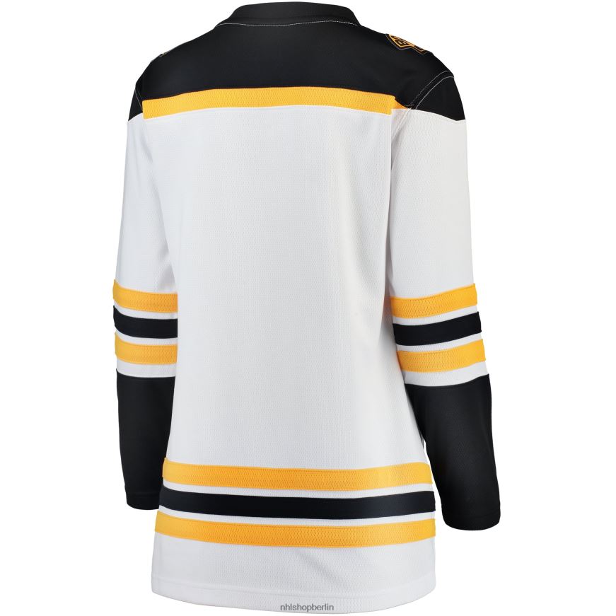 Frauen NHL Weißes Auswärtstrikot mit Fanatics-Logo der Boston Bruins Kleidung BF680T760