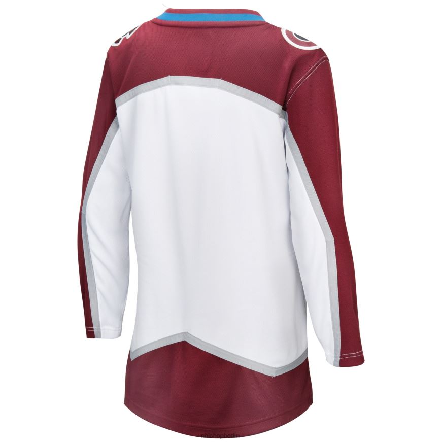 Frauen NHL Weißes Blanko-Auswärtstrikot mit Logo der Colorado Avalanche Fanatics Kleidung BF680T927