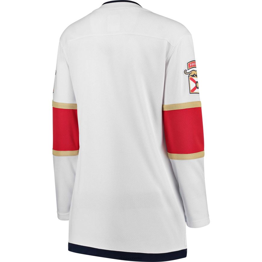 Frauen NHL Weißes Breakaway-Auswärtstrikot der Florida Panthers mit Fanatics-Logo Kleidung BF680T1718