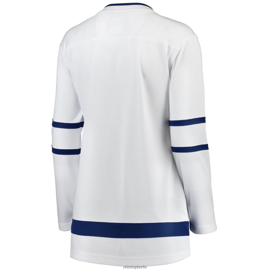 Frauen NHL Weißes Breakaway-Auswärtstrikot der Toronto Maple Leafs mit Fanatics-Logo Kleidung BF680T1264