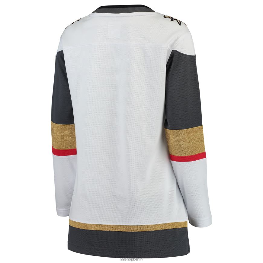 Frauen NHL Weißes Breakaway-Auswärtstrikot der Vegas Golden Knights mit Fanatics-Logo Kleidung BF680T683