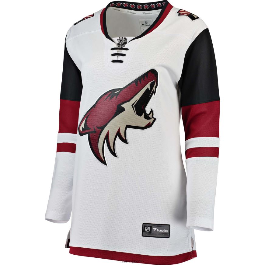 Frauen NHL Weißes Breakaway-Auswärtstrikot mit Fanatics-Logo der Arizona Coyotes Kleidung BF680T1715