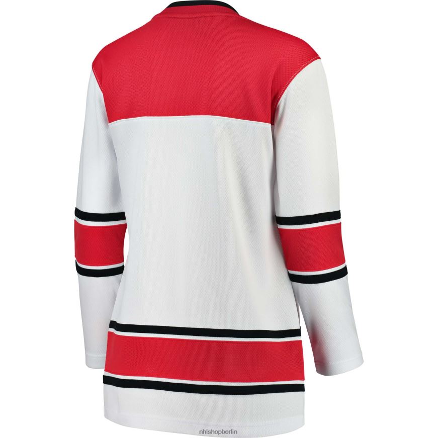 Frauen NHL Weißes Breakaway-Auswärtstrikot mit Fanatiker-Logo der Carolina Hurricanes Kleidung BF680T997