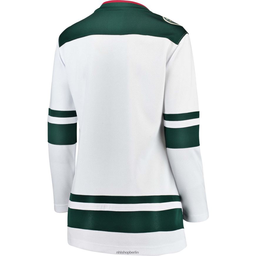 Frauen NHL Weißes Breakaway-Auswärtstrikot mit dem Logo der Minnesota Wild Fanatics Kleidung BF680T1188