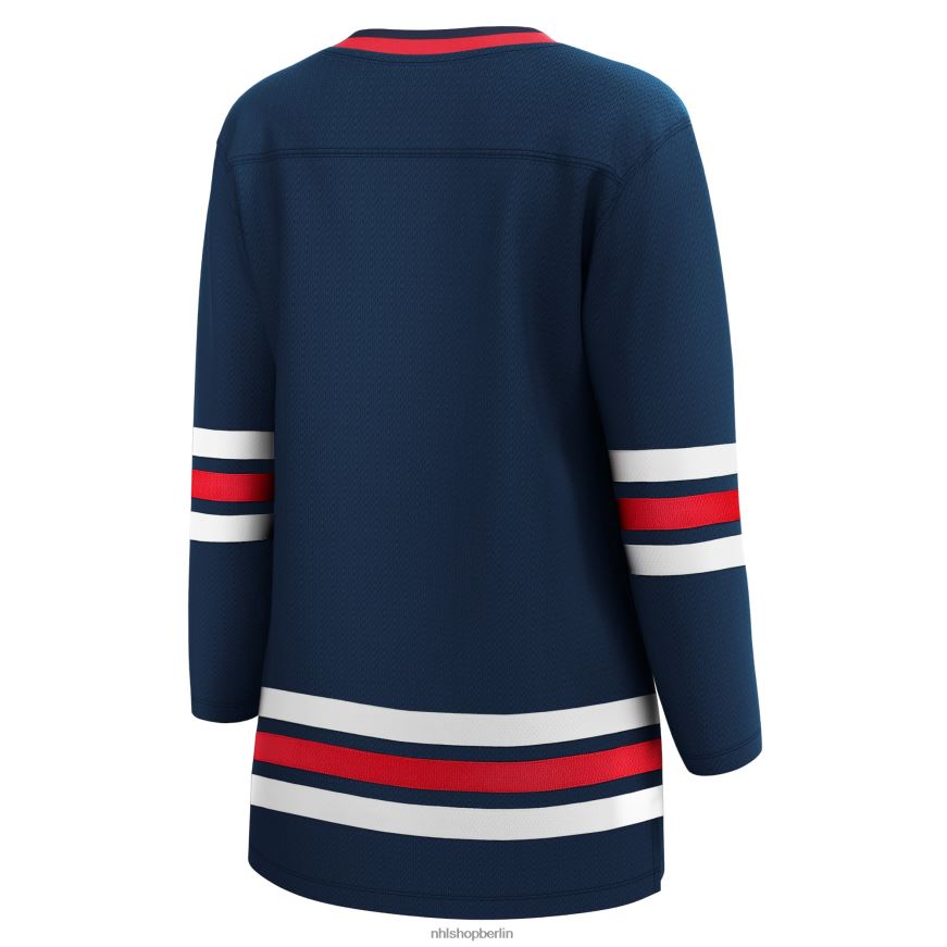 Frauen NHL Winnipeg Jets Fanatics Branded Navy 2021/22 Alternatives Premier Breakaway-Spielertrikot Kleidung BF680T1035