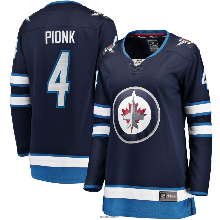 Frauen NHL Winnipeg Jets Neal Pionk Fanatics-Heimtrikot für Breakaway-Spieler in Marineblau Kleidung BF680T2109