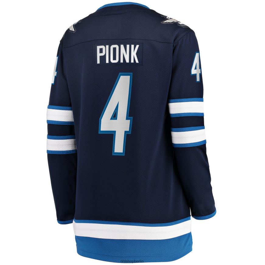 Frauen NHL Winnipeg Jets Neal Pionk Fanatics-Heimtrikot für Breakaway-Spieler in Marineblau Kleidung BF680T2109