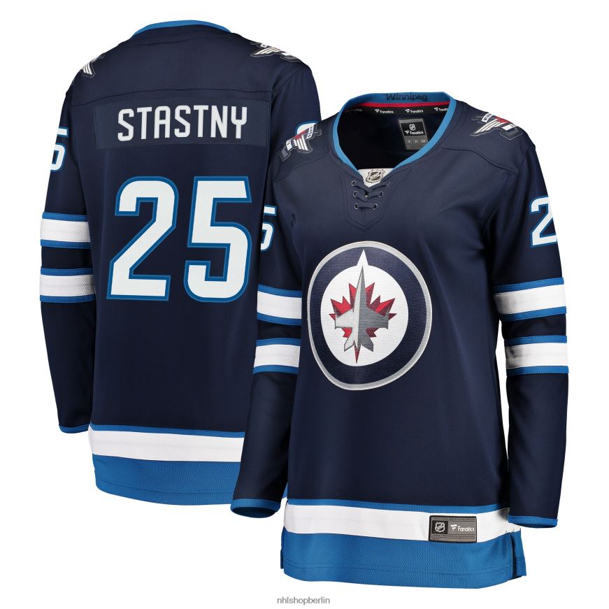 Frauen NHL Winnipeg Jets Paul Stastny Fanatics Branded Navy Breakaway-Trikot Kleidung BF680T2063