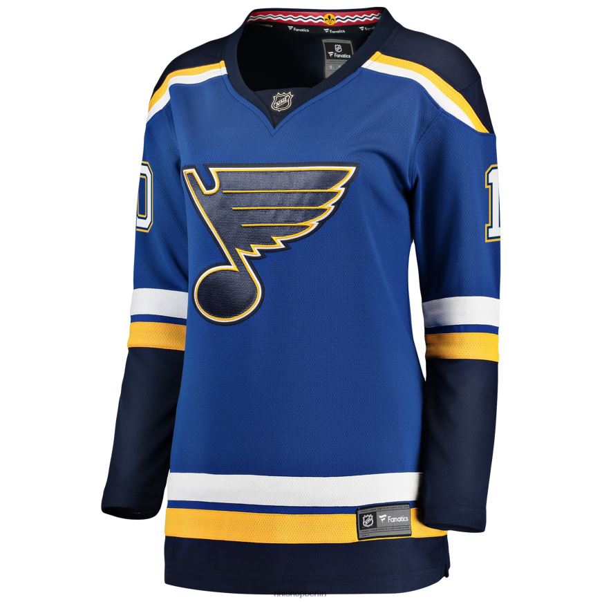 Frauen NHL st Blaues Breakaway-Spielertrikot mit Fanatics-Logo der Louis Blues Brayden Schenn Kleidung BF680T1498