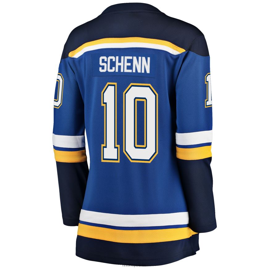 Frauen NHL st Blaues Breakaway-Spielertrikot mit Fanatics-Logo der Louis Blues Brayden Schenn Kleidung BF680T1498