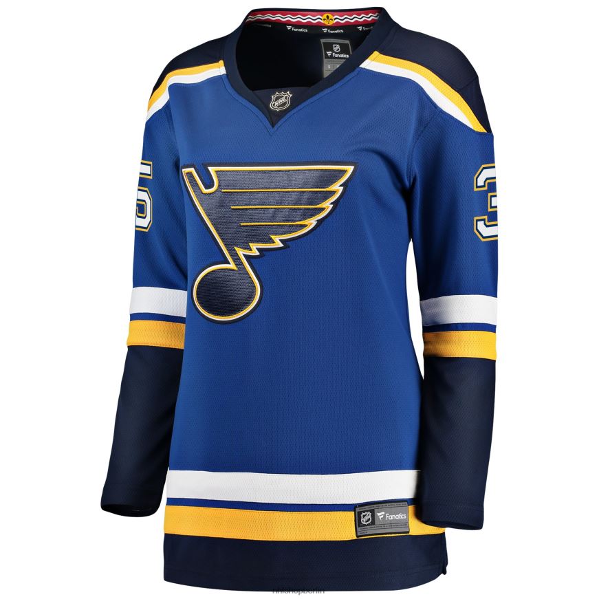 Frauen NHL st Blaues Breakaway-Spielertrikot mit Louis Blues Ville-Husso-Fanatiker-Logo Kleidung BF680T2352