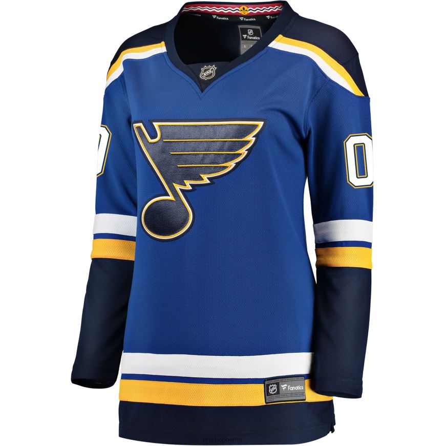 Frauen NHL st Blaues Home-Breakaway-Trikot mit Louis Blues Fanatics-Logo Kleidung BF680T1125