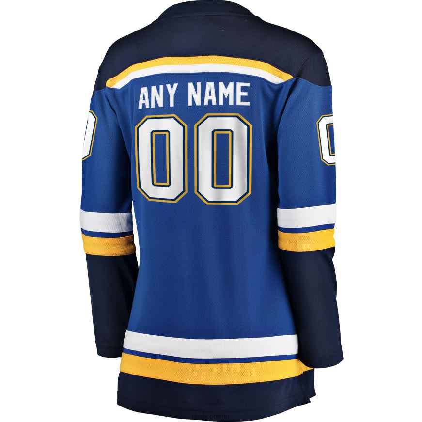 Frauen NHL st Blaues Home-Breakaway-Trikot mit Louis Blues Fanatics-Logo Kleidung BF680T1125