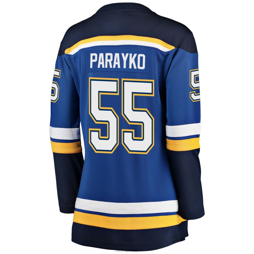 Frauen NHL st Blaues Home-Premier-Breakaway-Spielertrikot mit Louis Blues Colton Parayko Fanatics-Logo Kleidung BF680T1297