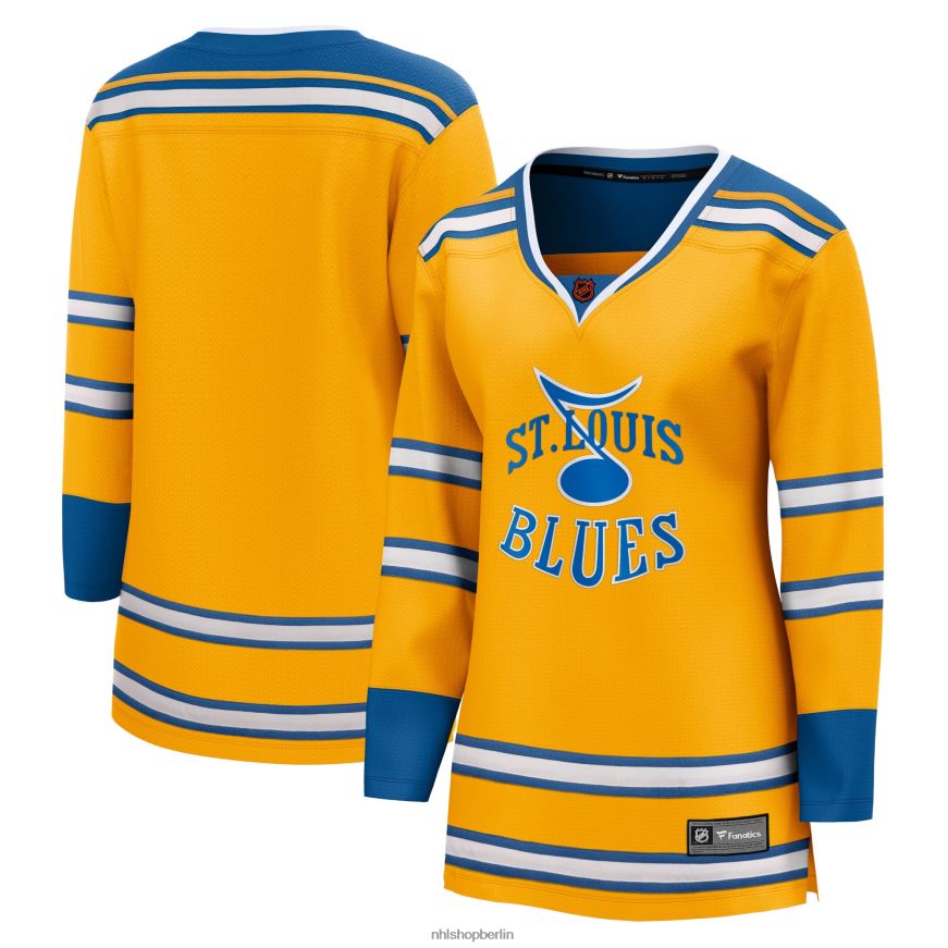 Frauen NHL st Gelbes Special Edition 20 Breakaway Blanko-Trikot der Louis Blues Fanatics Kleidung BF680T1022