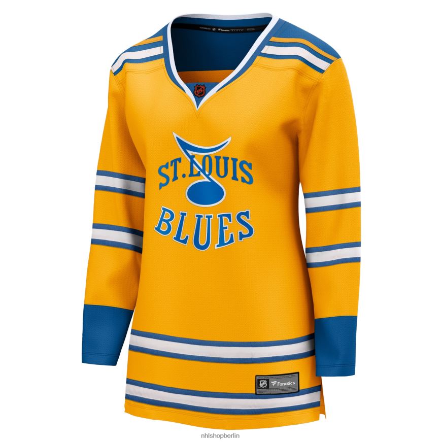 Frauen NHL st Gelbes Special Edition 20 Breakaway Blanko-Trikot der Louis Blues Fanatics Kleidung BF680T1022