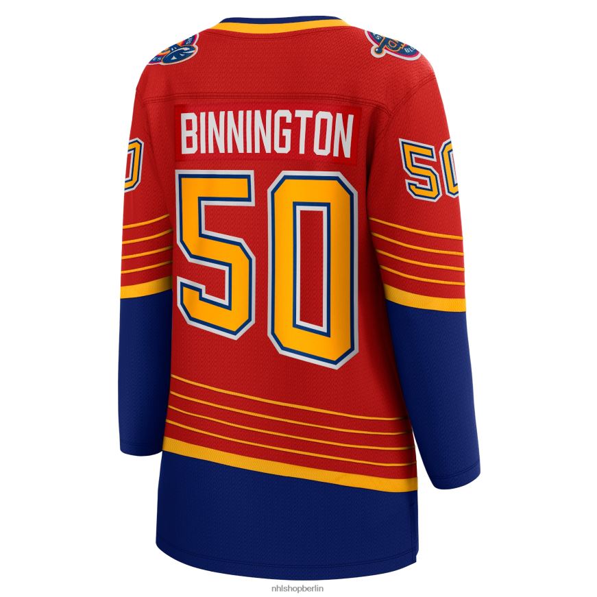 Frauen NHL st Louis Blues Jordan Binnington Fanatics Branded Red 2020/21 Special Edition Breakaway-Spielertrikot Kleidung BF680T1020