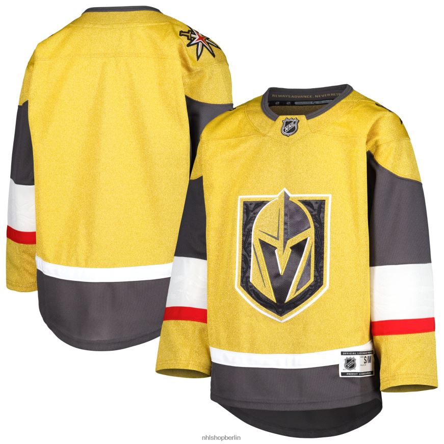 Jugend NHL Alternatives Premier-Trikot der Vegas Golden Knights Gold 2021/22 Kleidung BF680T252