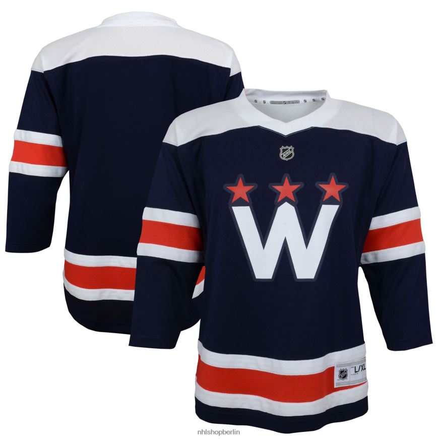 Jugend NHL Alternatives Replica-Trikot 2020/21 der Washington Capitals Navy für Vorschulkinder Kleidung BF680T1432