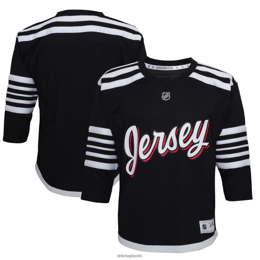 Jugend NHL Alternatives Replica-Trikot der New Jersey Devils in Schwarz 2021/22 Kleidung BF680T239