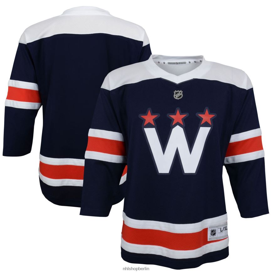 Jugend NHL Alternatives Replica-Trikot der Washington Capitals Navy 2020/21 Kleidung BF680T1320