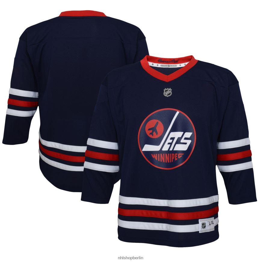 Jugend NHL Alternatives Replica-Trikot der Winnipeg Jets Navy 2021/22 für Vorschulkinder Kleidung BF680T1439