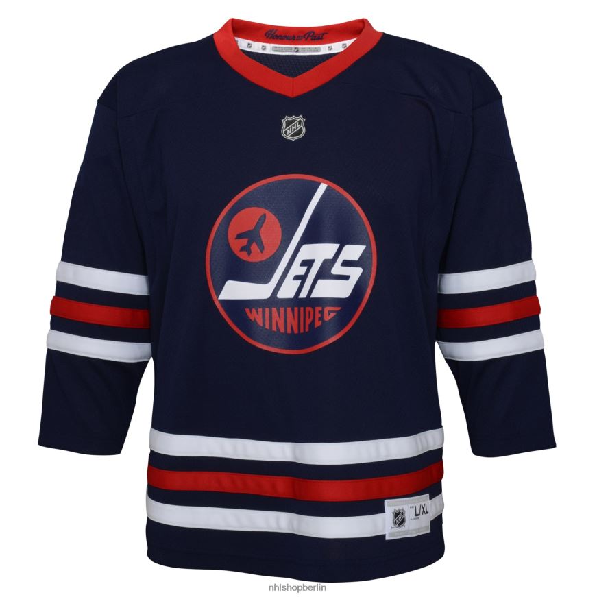 Jugend NHL Alternatives Replica-Trikot der Winnipeg Jets Navy 2021/22 für Vorschulkinder Kleidung BF680T1439