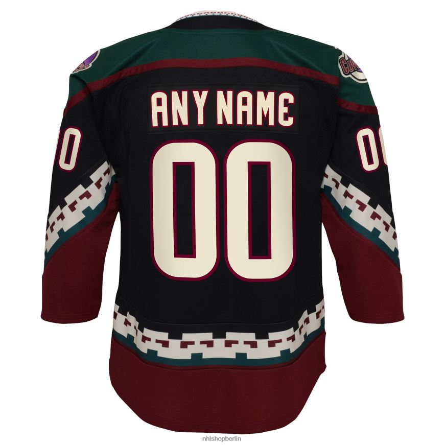 Jugend NHL Arizona Coyotes 2021/22 Heim-Premier-Trikot in Schwarz Kleidung BF680T1338