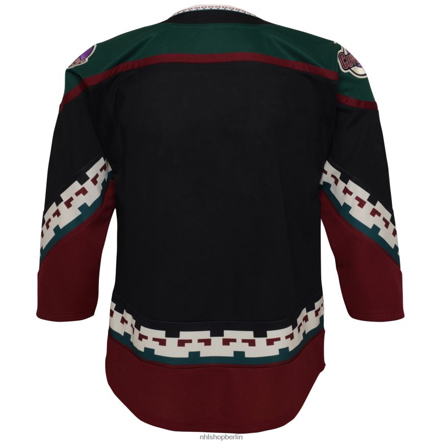 Jugend NHL Arizona Coyotes 2021/22 Heim-Premier-Trikot in Schwarz Kleidung BF680T739