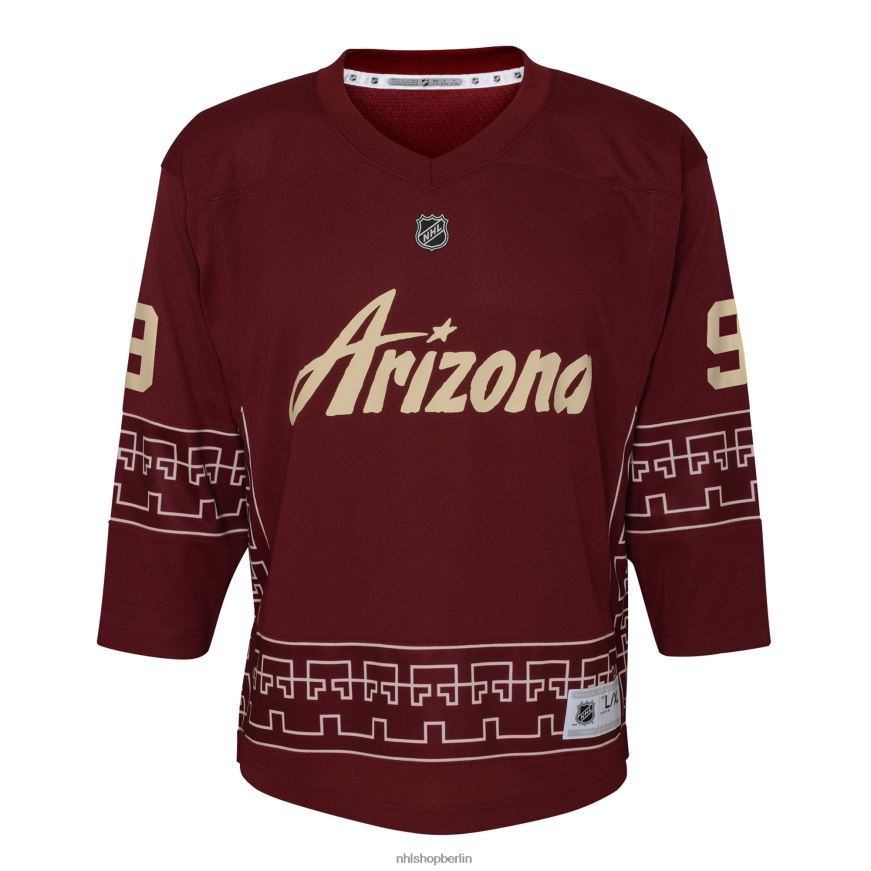 Jugend NHL Arizona Coyotes Clayton Keller Garnet Alternative 2022/23 Replika-Spielertrikot Kleidung BF680T599