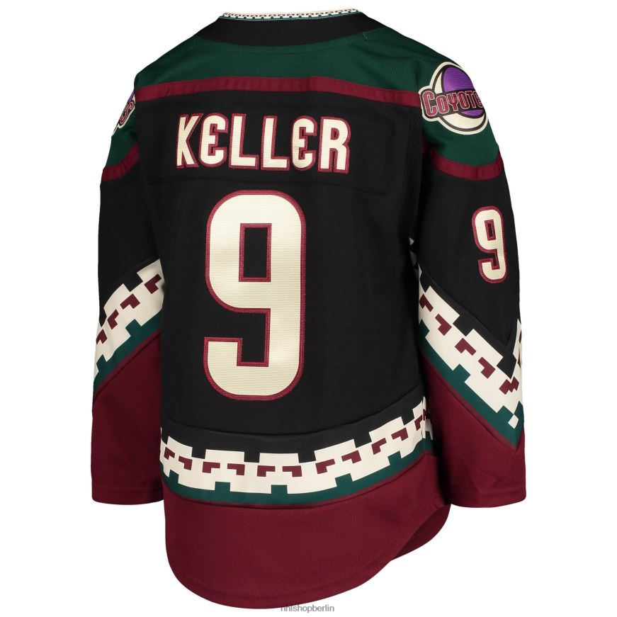 Jugend NHL Arizona Coyotes Clayton Keller Schwarzes Home-Premier-Spieler-Trikot Kleidung BF680T737