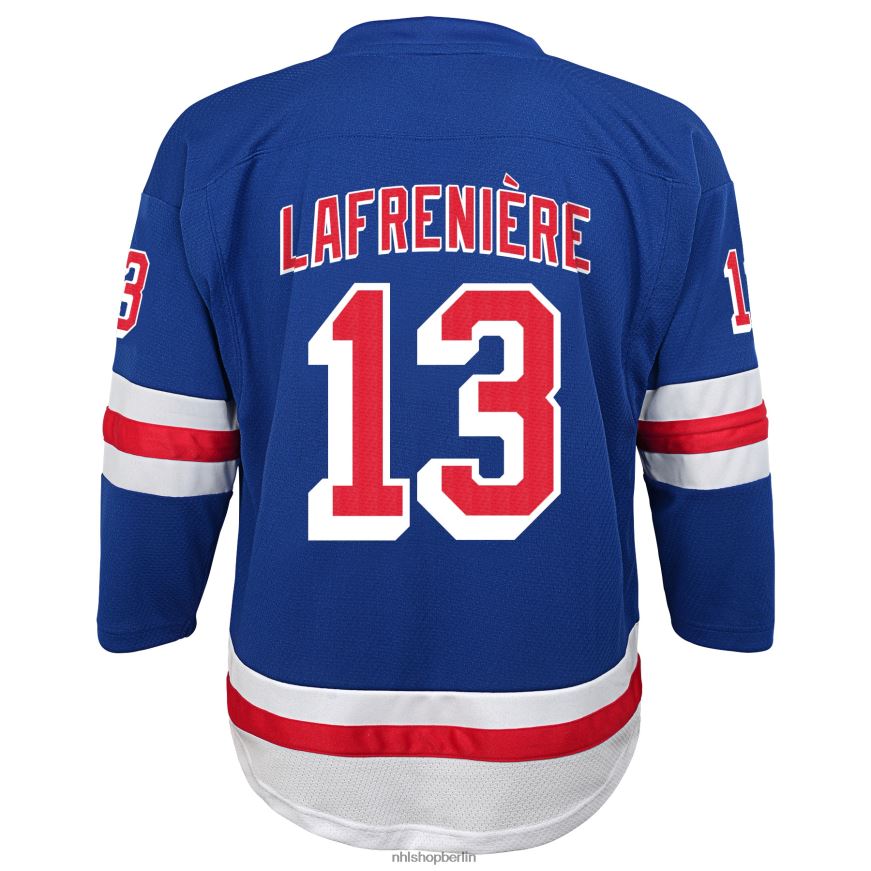 Jugend NHL Blaues Alexis Lafreniere-Heimtrikot der New York Rangers Kleidung BF680T638