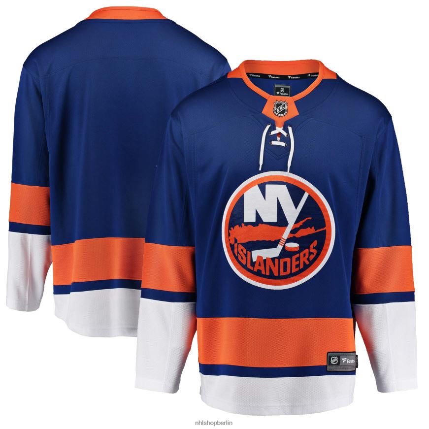 Jugend NHL Blaues Breakaway-Heimtrikot der New York Islanders mit Fanatics-Logo Kleidung BF680T702