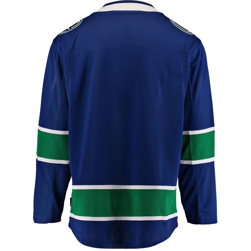 Jugend NHL Blaues Breakaway-Heimtrikot der Vancouver Canucks mit Fanatics-Logo Kleidung BF680T2367