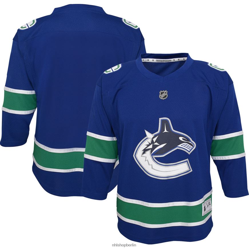 Jugend NHL Blaues Replica-Trikot der Vancouver Canucks Kleidung BF680T1570