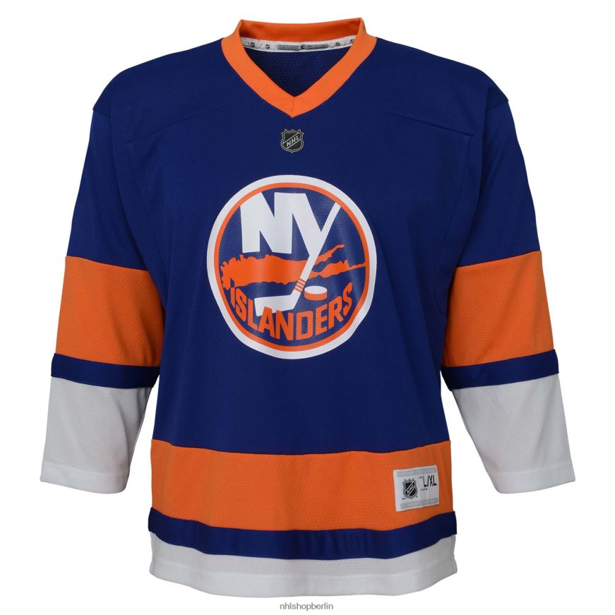 Jugend NHL Blaues Replika-Heimtrikot der New York Islanders im Vorschulalter Kleidung BF680T967