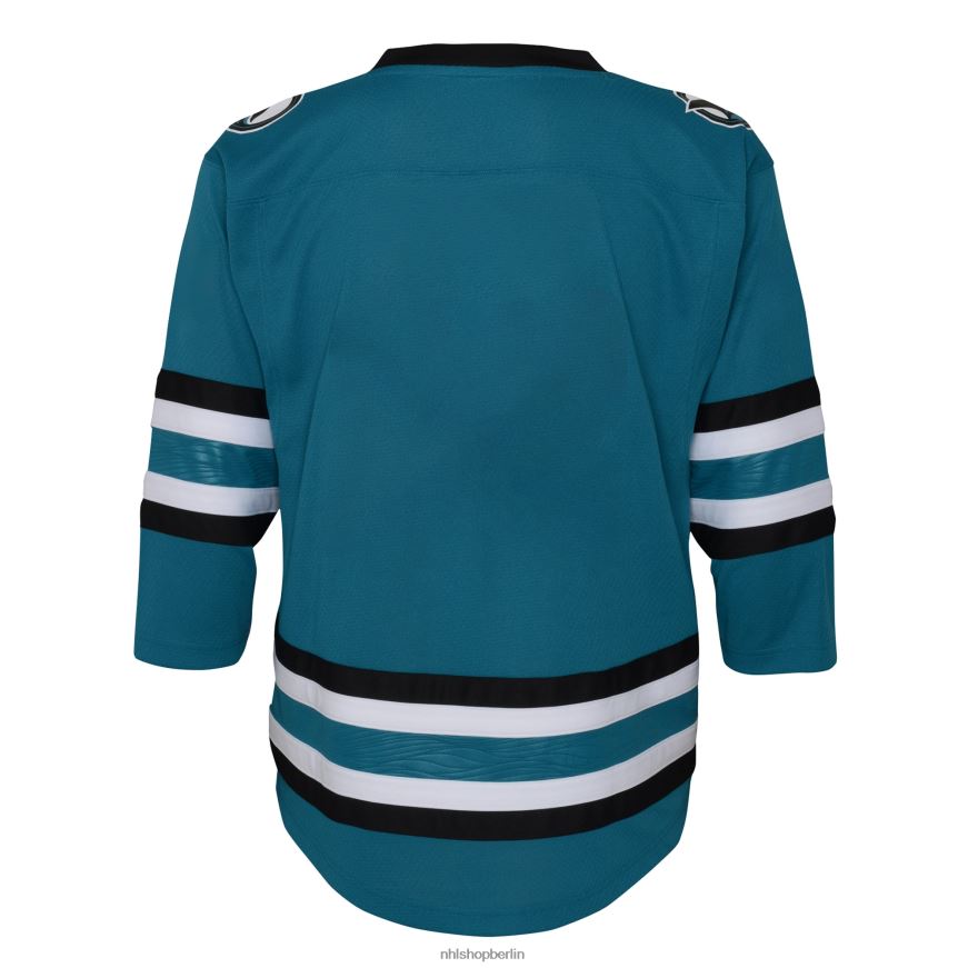 Jugend NHL Blaugrünes Replika-Trikot der San Jose Sharks Kleidung BF680T610