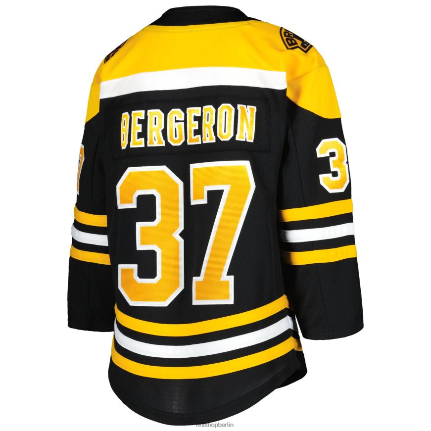 Jugend NHL Boston Bruins Patrice Bergeron schwarzes Home-Premier-Spieler-Trikot Kleidung BF680T59