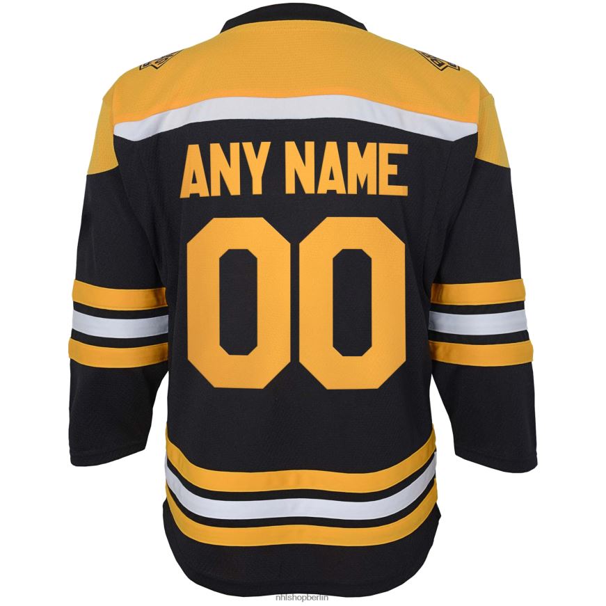 Jugend NHL Boston Bruins schwarzes Replika-Heimtrikot nach Maß Kleidung BF680T69