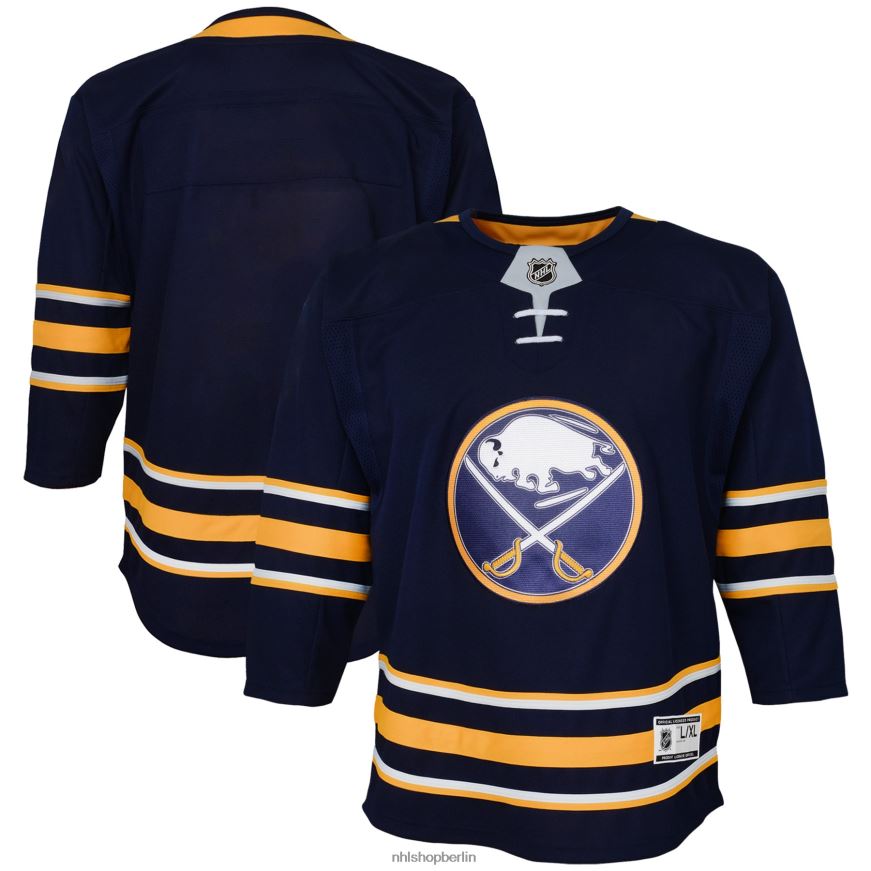 Jugend NHL Buffalo Sabres Marineblaues Home-Premier-Trikot Kleidung BF680T966